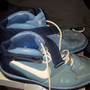 Pair of nike shoes. They might be Jordan's